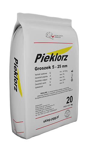 PIEKLORZ EKOGROSZEK 5-25 MM Paleta 1000 kg (50 worków x 20 kg)